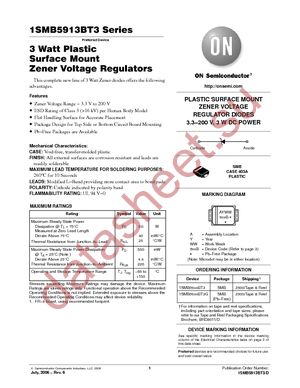 1SMB5914BT3 datasheet  